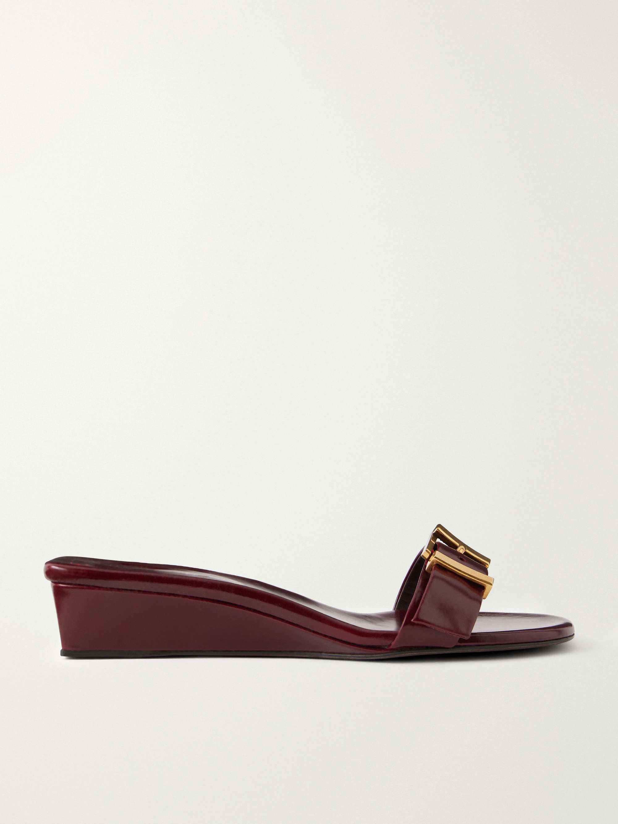 Manhattan Buckled Leather Sandals