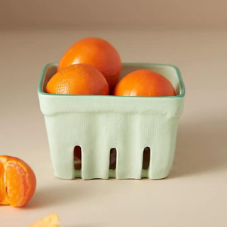 Anthropologie ceramic fruit basket