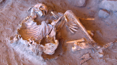 7,000-year-old natural mummy found at the Takarkori rock shelter (Individual H1) in Southern Libya.