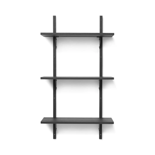 black ladder wall bookshelf