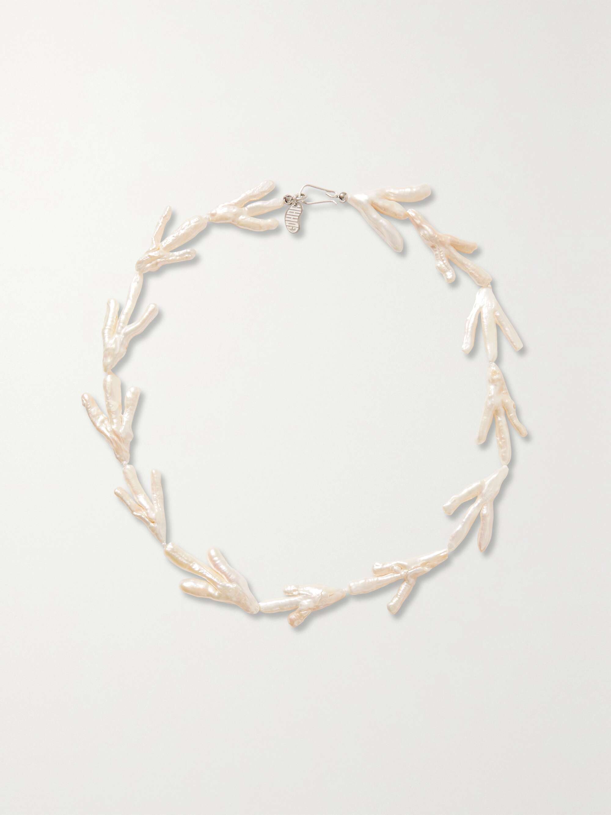 Host Sterling Silver, Pearl and Silk Necklace