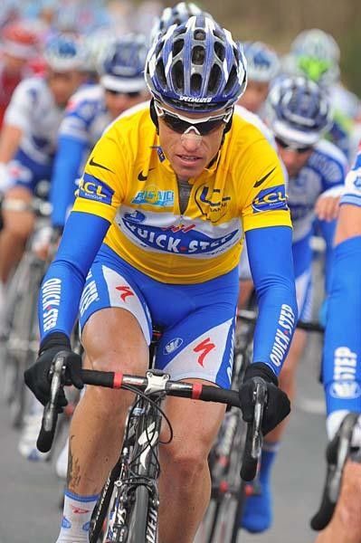 Sylvain Chavanel maintained the race lead during stage four.