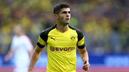 Borussia Dortmund’s Christian Pulisic is a transfer target for a number of Premier League clubs