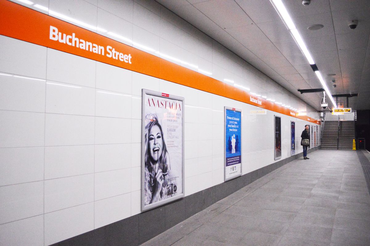 Buchanan Street station in Glasgow