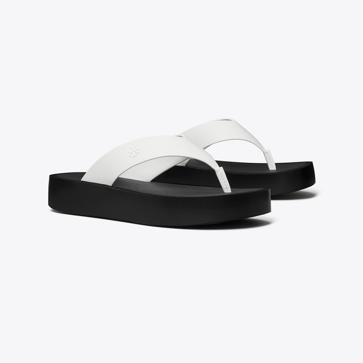 Platform Flip-Flop in White, Size 13