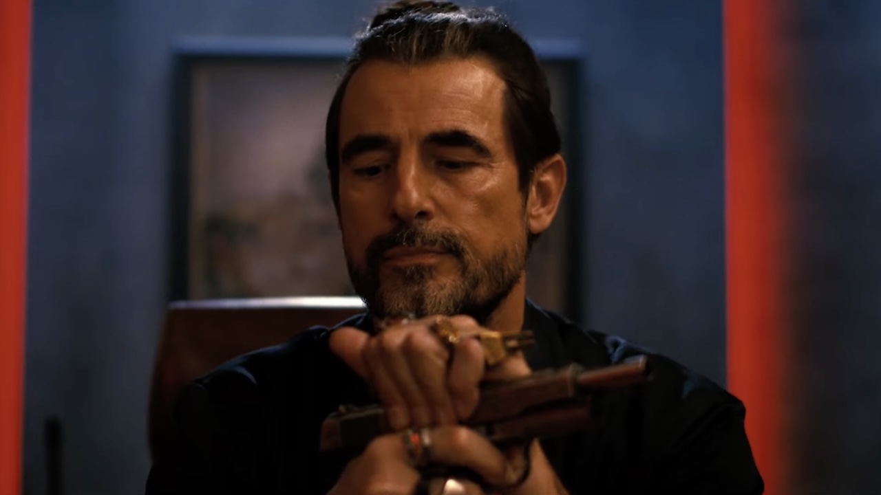 Robichaux cocking his gun back in The Wrecking Crew