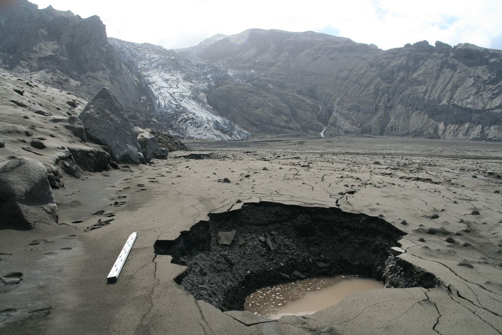 what used to be the proglacial lake is a kettle hole