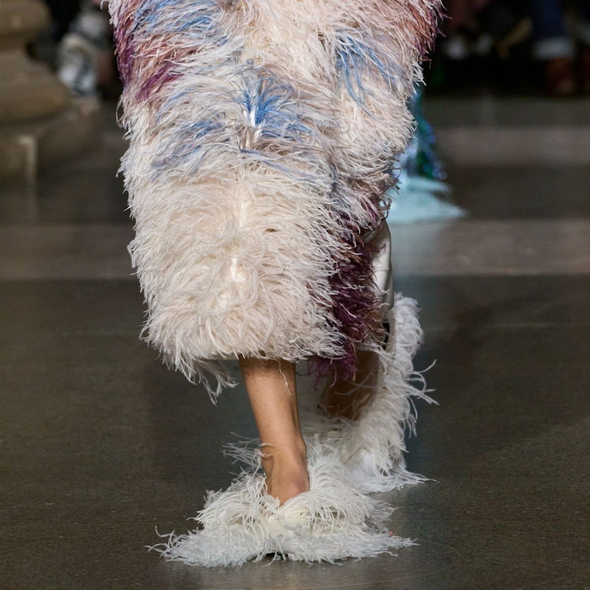 An image of the fanciful flat trend on Erdem's autumn/winter 2026 runway from London Fashion Week.
