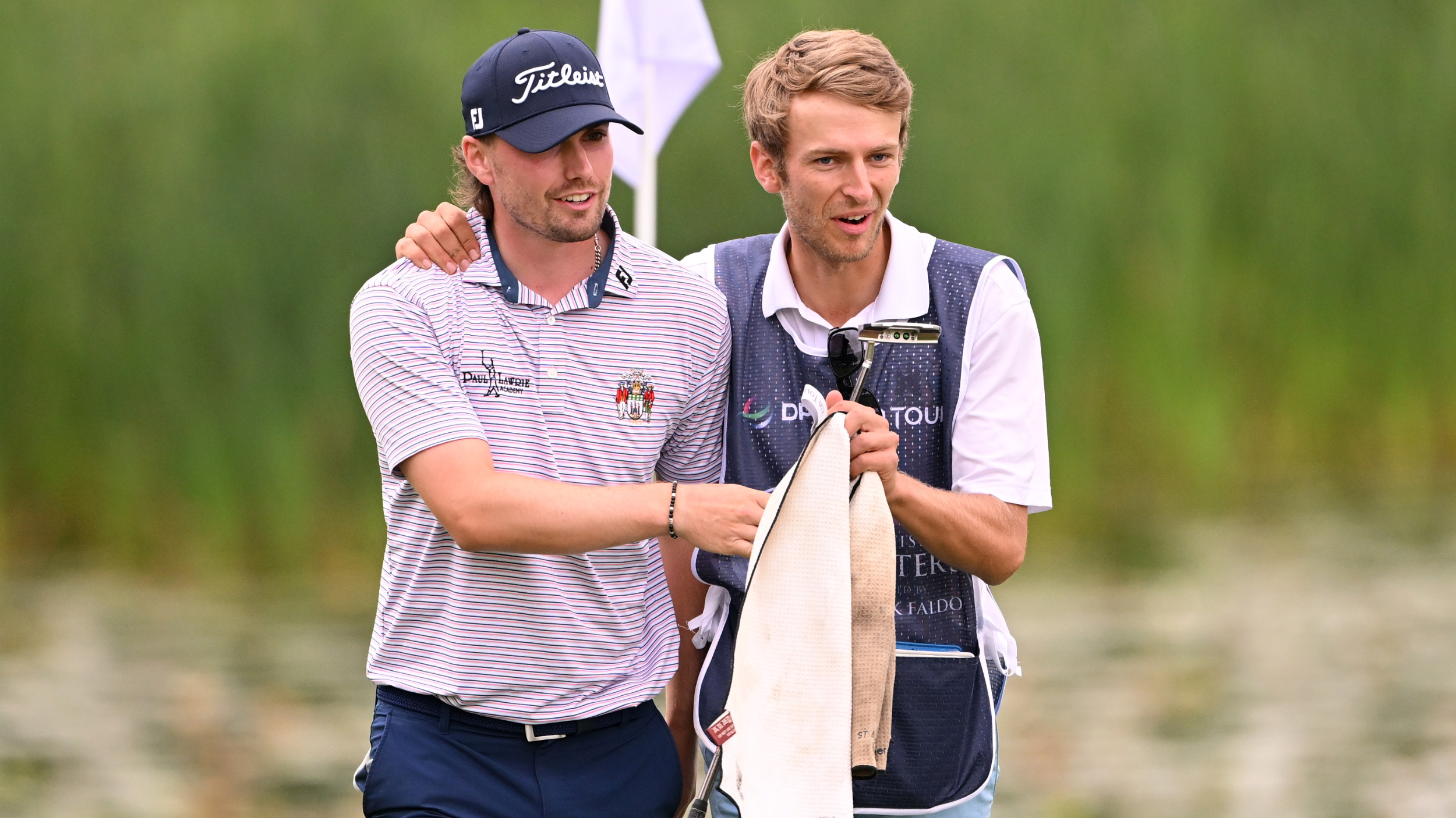 Cameron Adam and Gregor Tait at the British Masters
