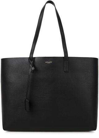 East West Grained Leather Tote