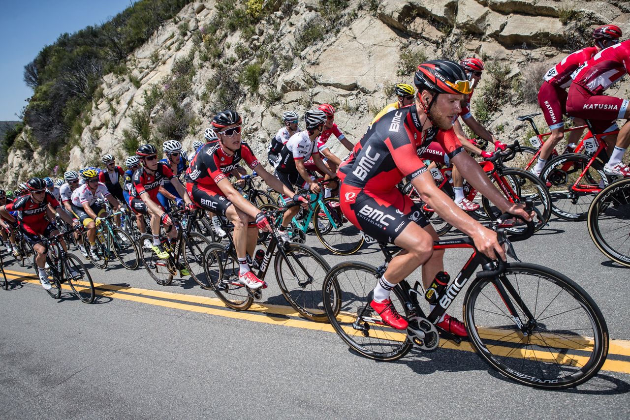 BMC keeps riders near the front of the bunch