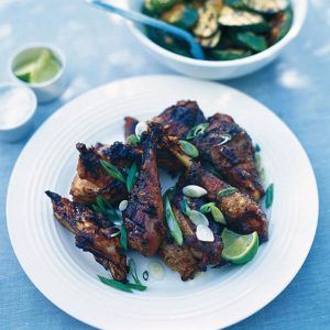 Chargrilled Asian-Marinated Guinea Fowl