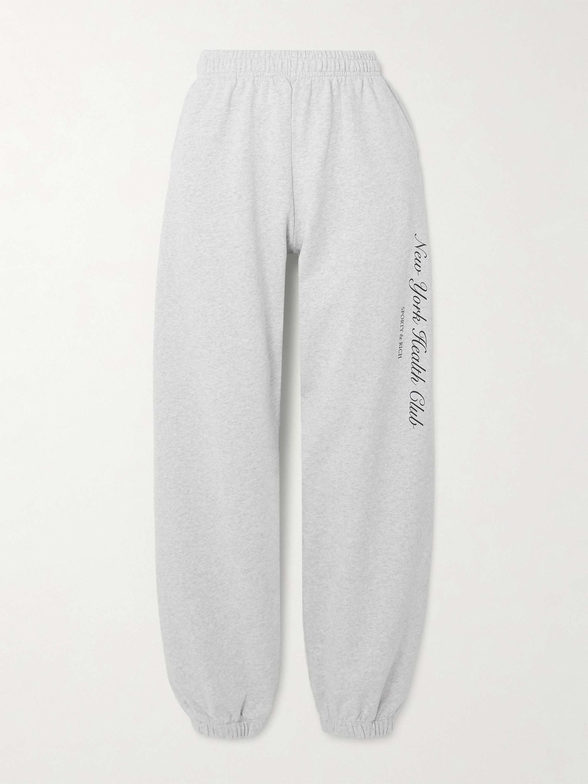 Printed Cotton-Jersey Sweatpants