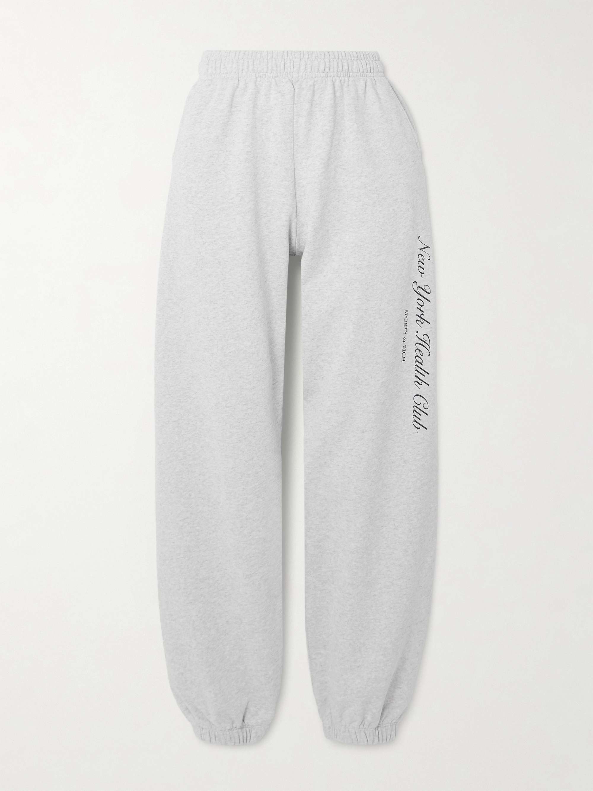 Printed Cotton-Jersey Sweatpants