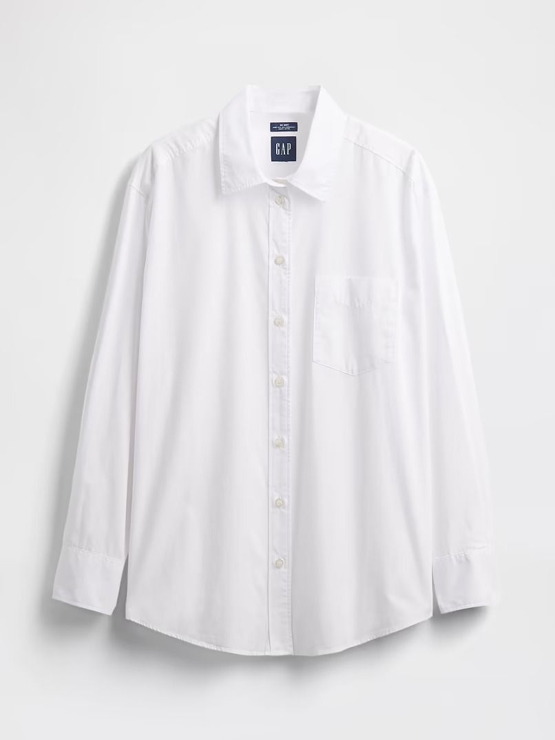 Gap, Organic Cotton Poplin Big Shirt