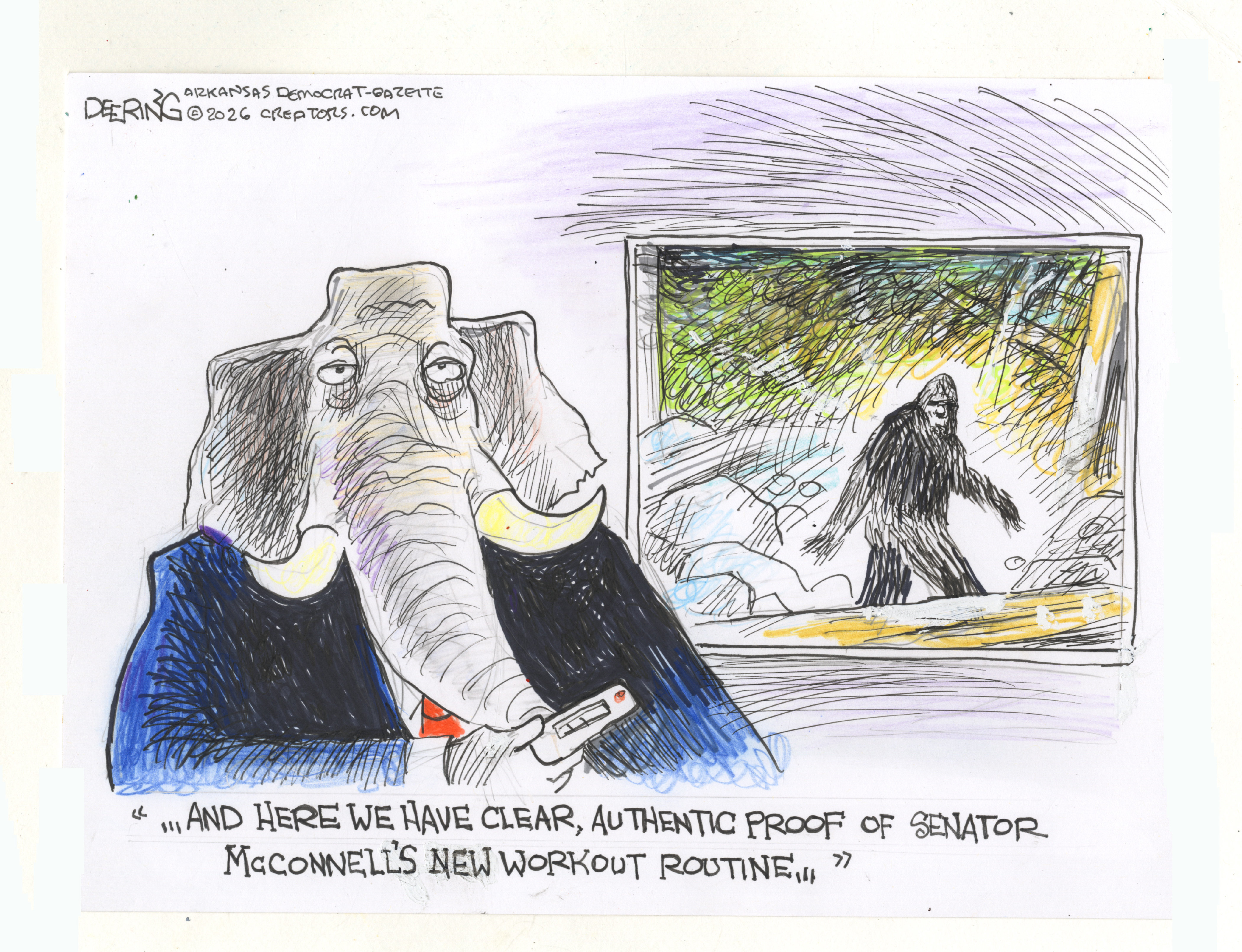 Political cartoon