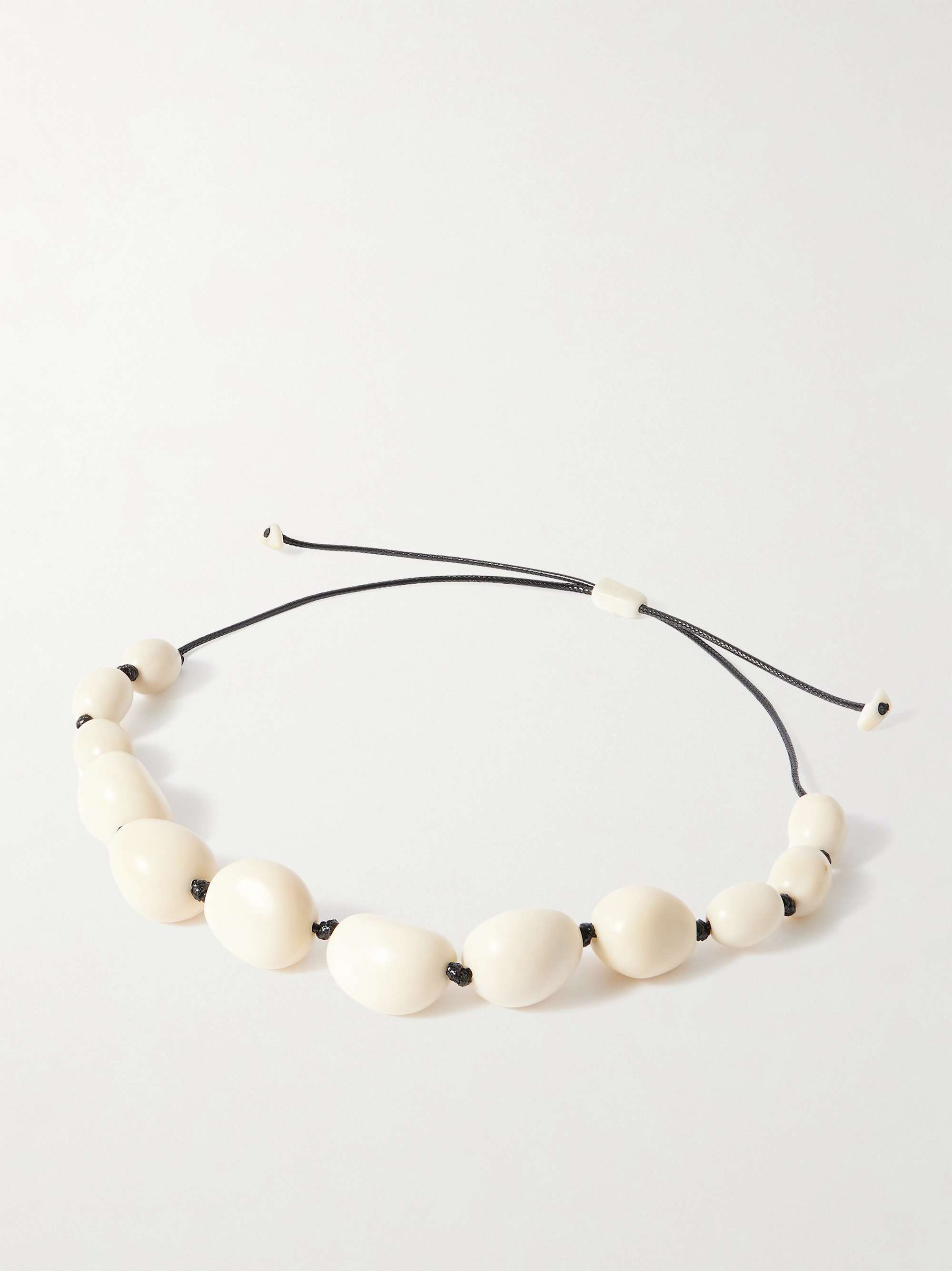 The Statement Tagua and Leather Necklace
