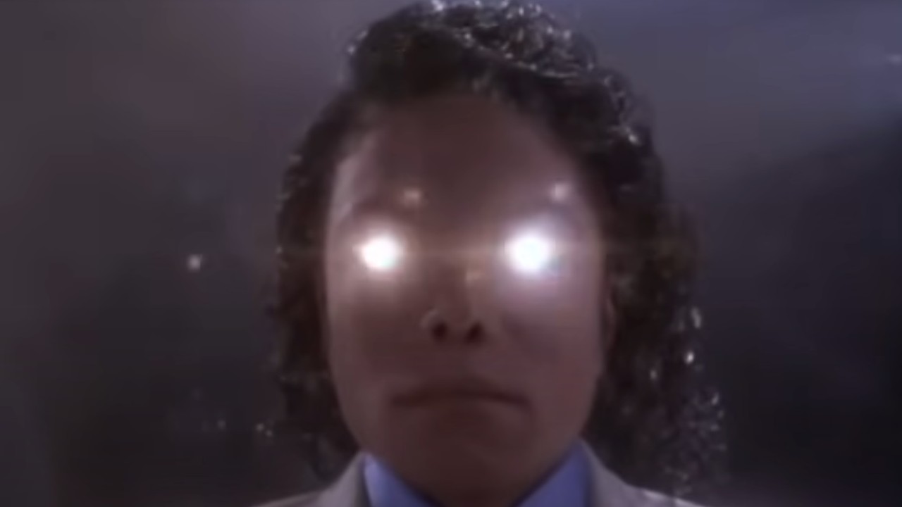 Michael Jackson turning into a creepy robot in Moonwalker