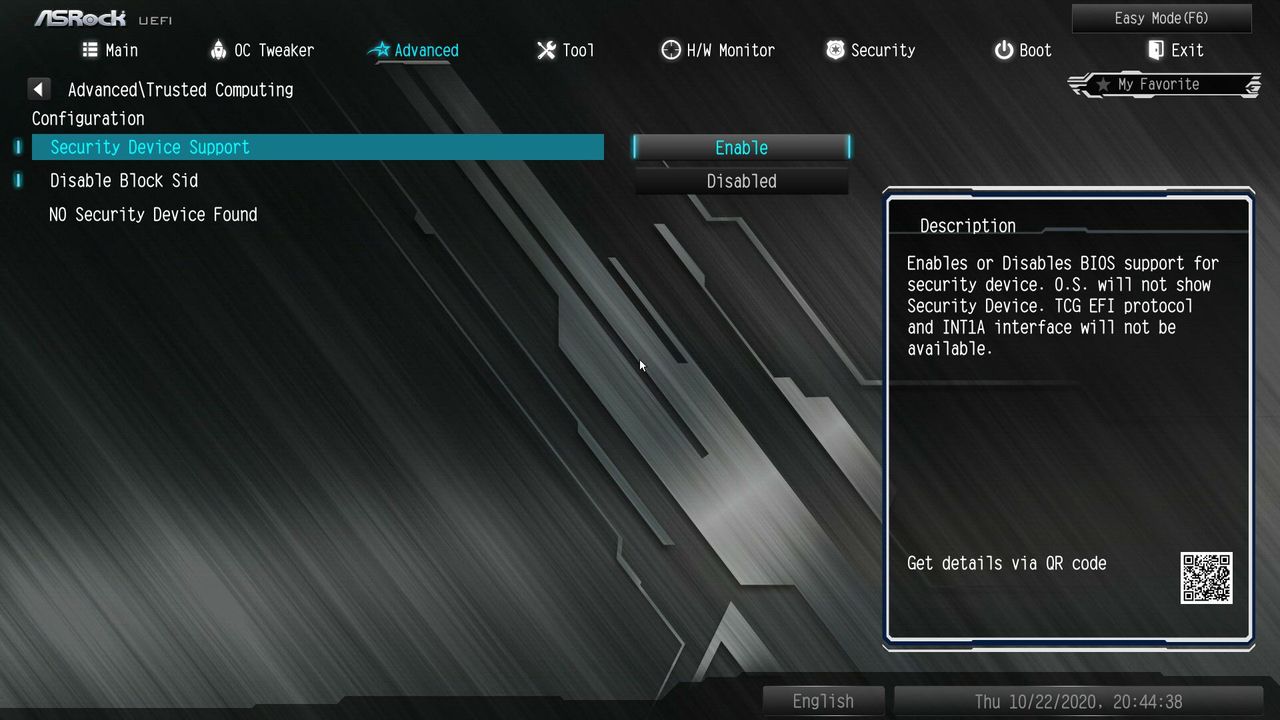 ASRock Z490M Pro4 BIOS