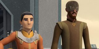 Ezra Bridger and Kanan Jarrus in Star Wars Rebels