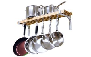 Cooks Standard Wall Mounted Wooden Pot Rack