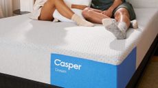 The foot of the Casper Dream Hybrid, the best Casper mattress for most sleepers
