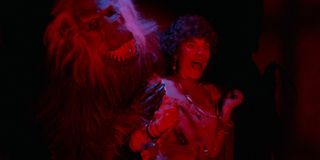Adrienne Barbeau vs the crate monster in Creepshow
