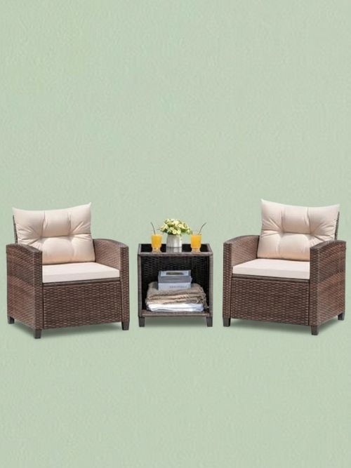 Devoko 3 Pieces Patio Furniture Set