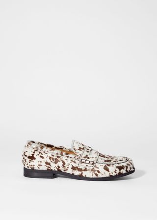 Cow-Print Loafers