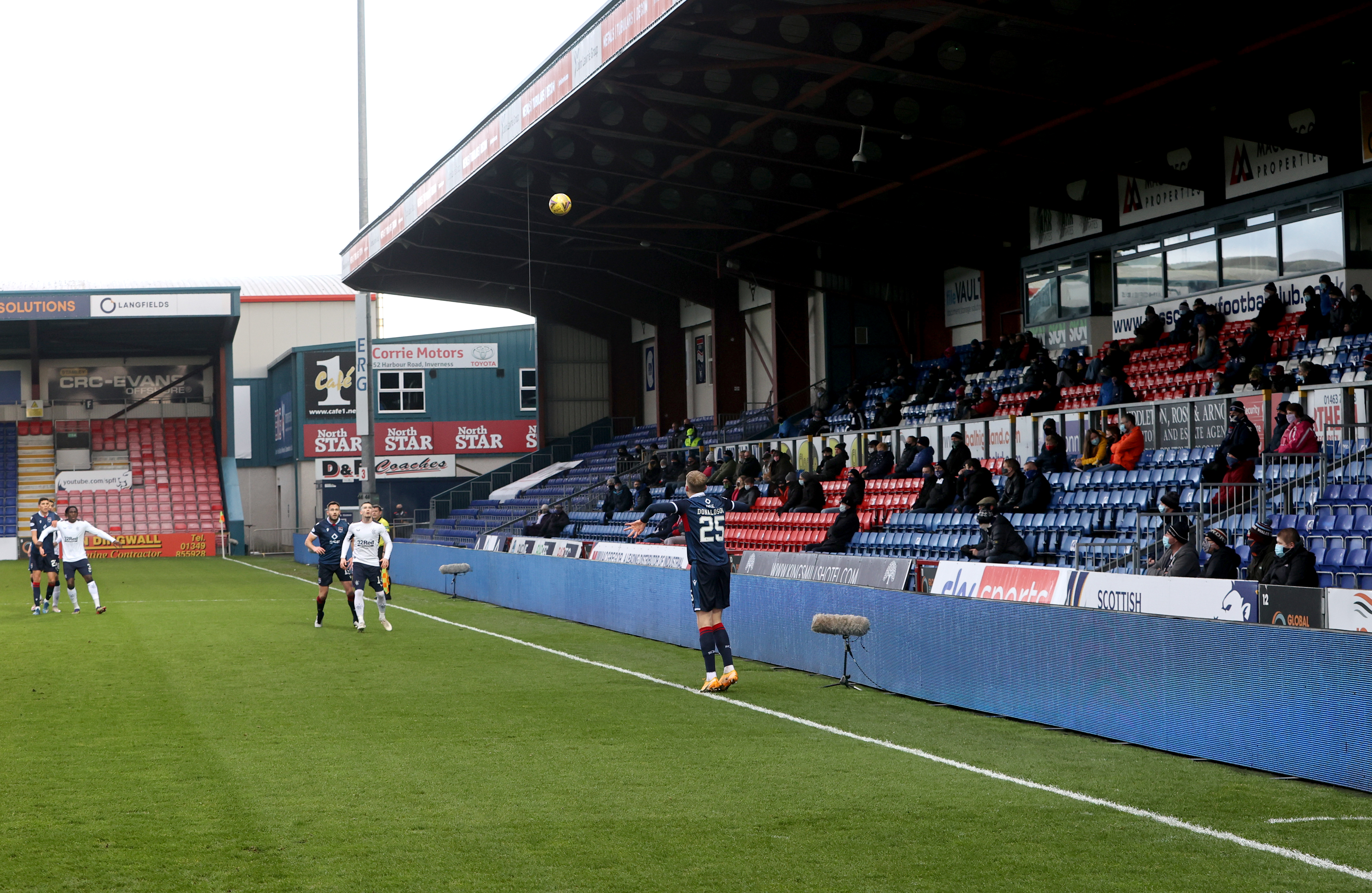 Fans watch Ross County play Rangers