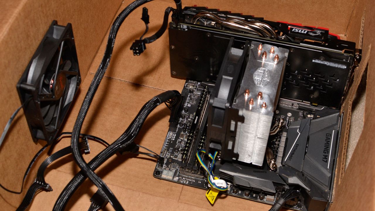 Weirdest fan mounting ever.