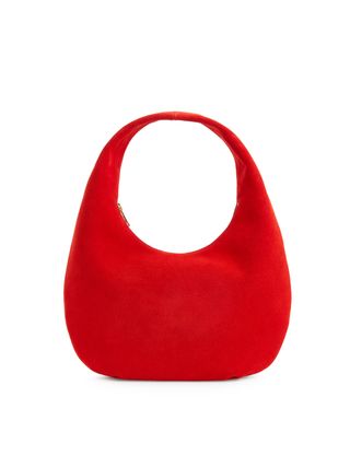 Rounded Suede Bag - Red - Arket Gb