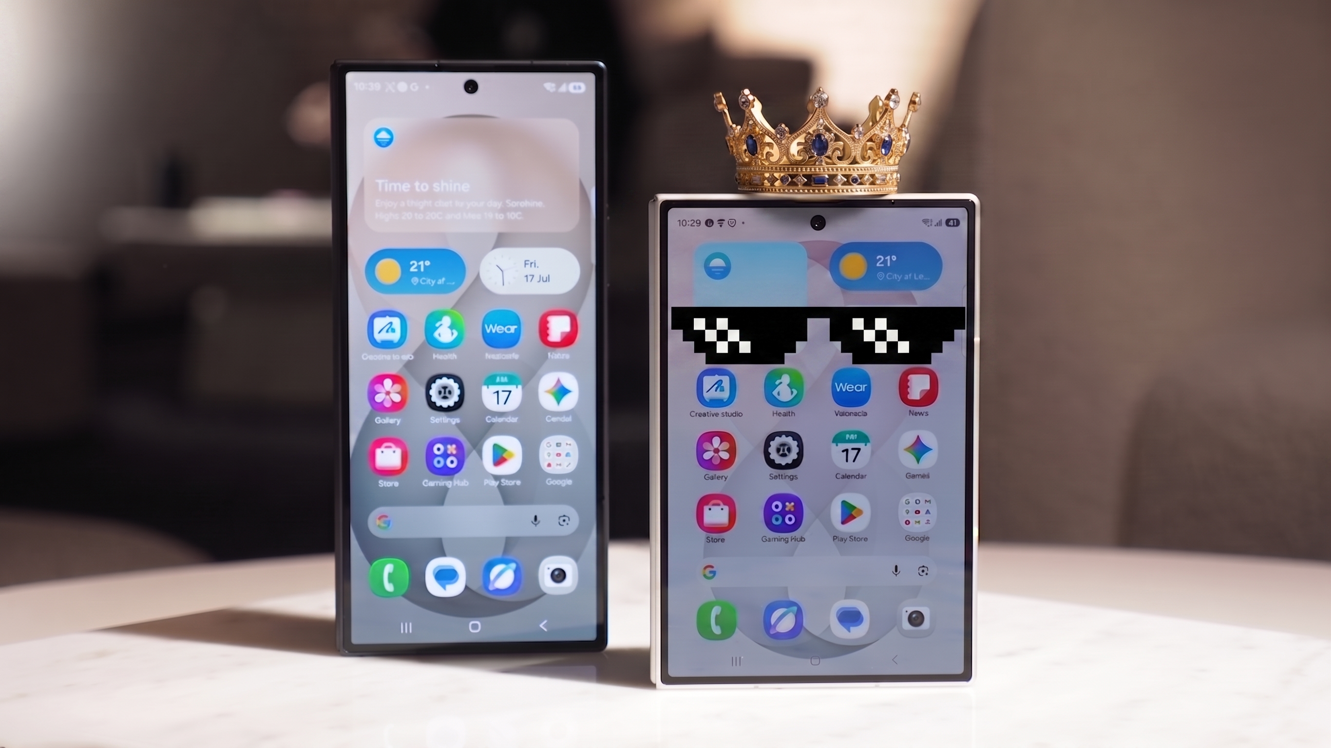 Samsung Galaxy Z Fold 8 wears a crown and sunglasses, as the epitome of 'Korea cool' and king of the foldables in 2026