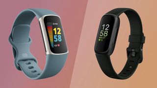 The Fitbit Charge 5 and Inspire 3 side view