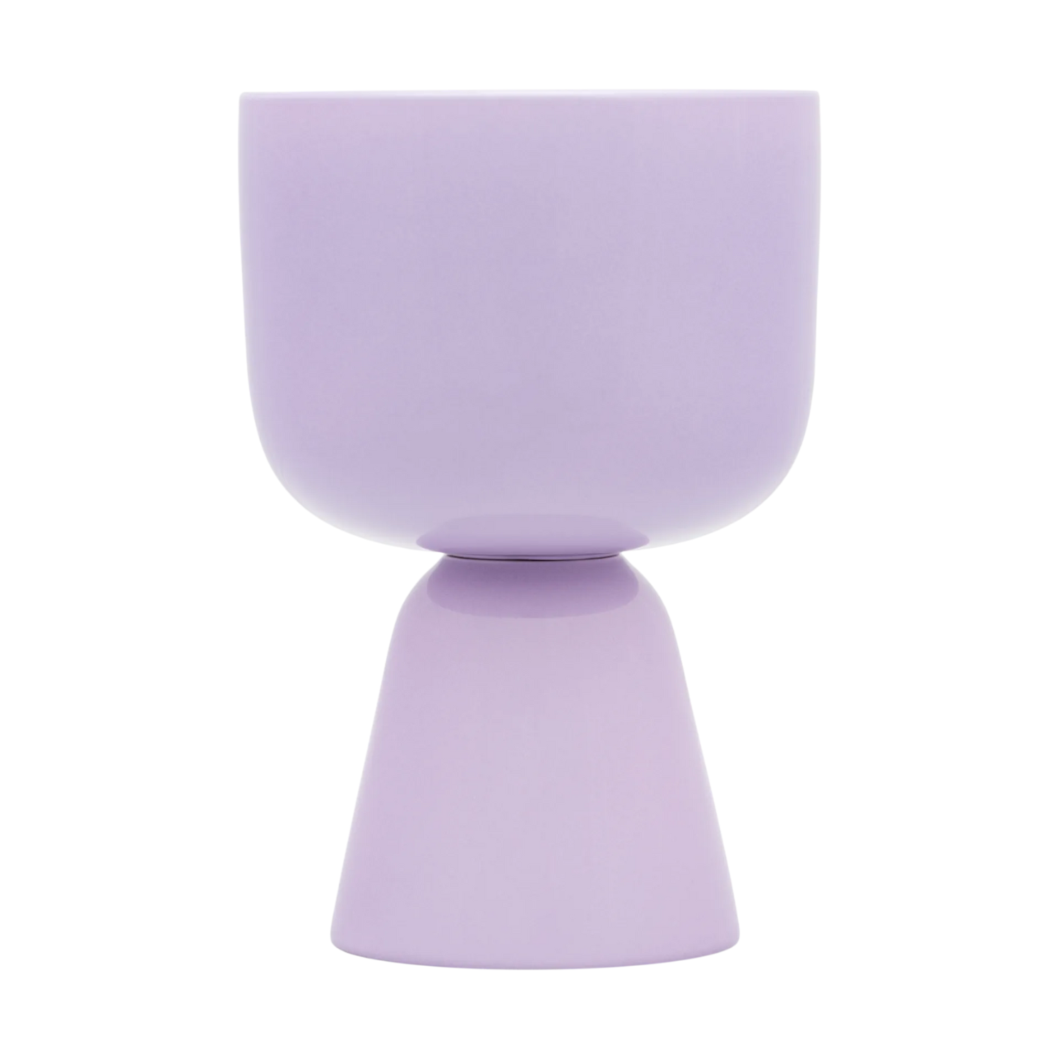 A light purple footed planter