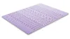 Lucid Comfort 2 Inch 5 Zone Lavender Memory Foam Mattress Topper
