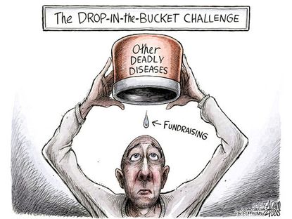 Editorial cartoon U.S. health ice bucket challenge