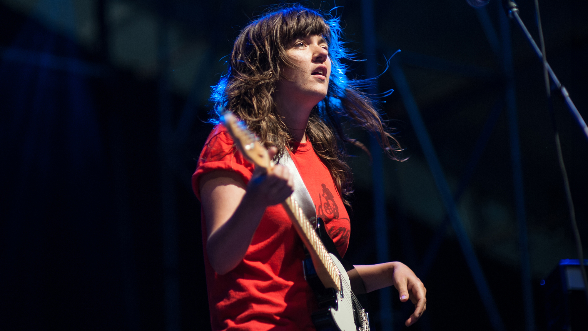Courtney Barnett performs live on stage during the Laneway Festival at Brisbane Showgrounds on January 31, 2015 in Brisbane, Australia.