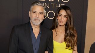 George Clooney and Amal Clooney attend Amazon MGM Studios Los Angeles Premiere of "The Boys in the Boat"