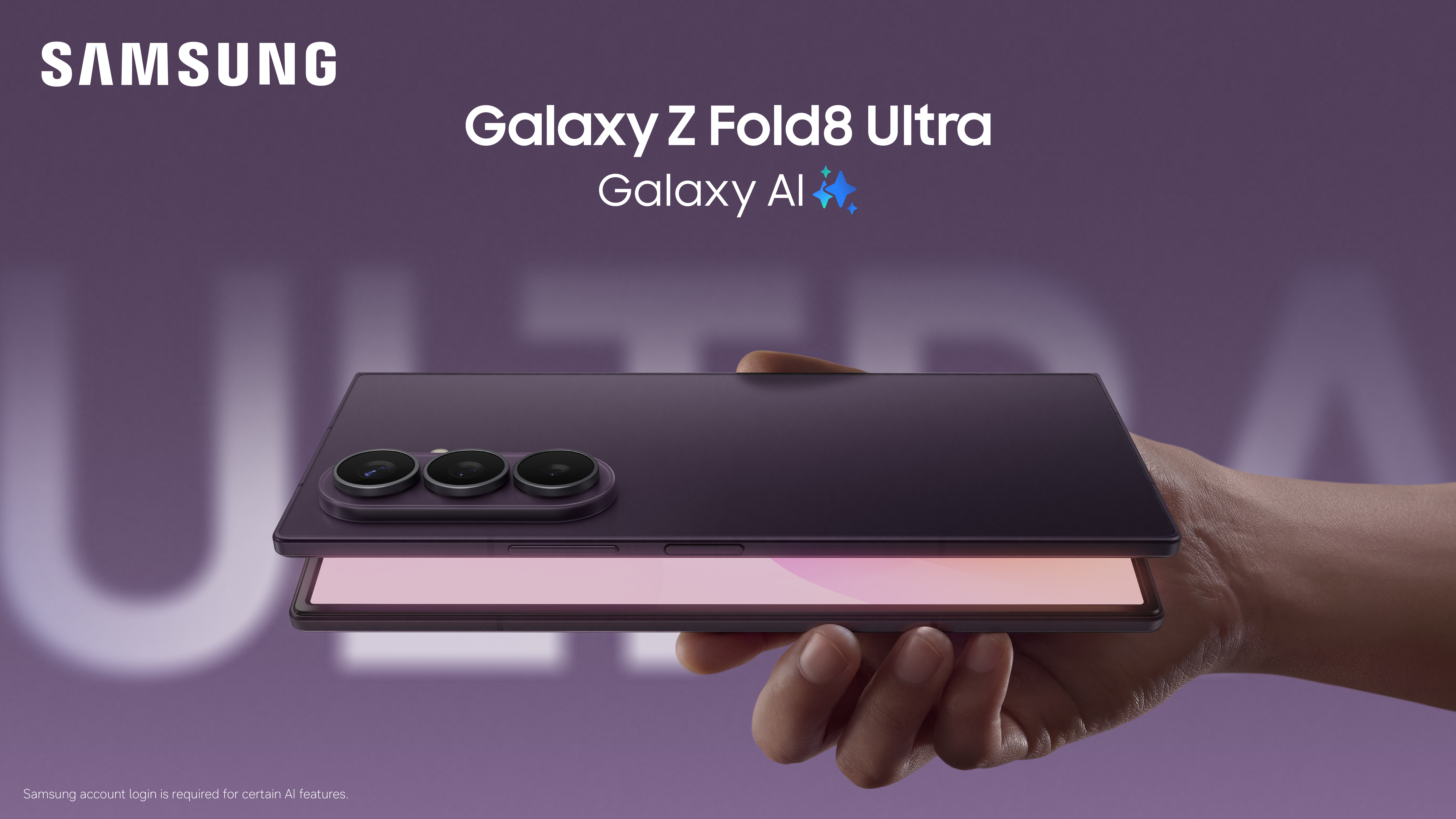 Press images for Samsung advertorial about the Fold 8