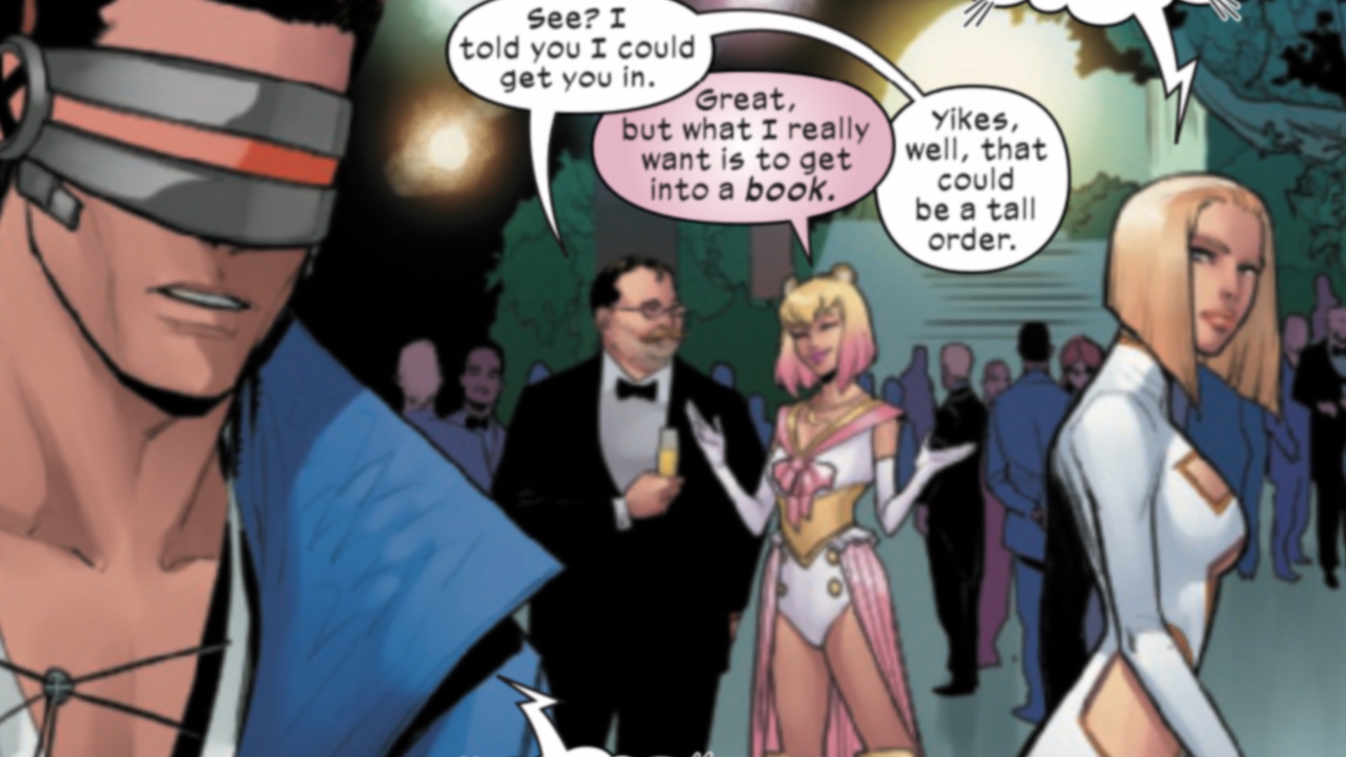 Panel X-Men: La Gala del Fuego Infernal #1