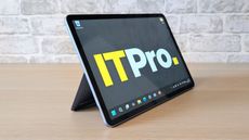 The Microsoft Surface Pro 12in on a desk