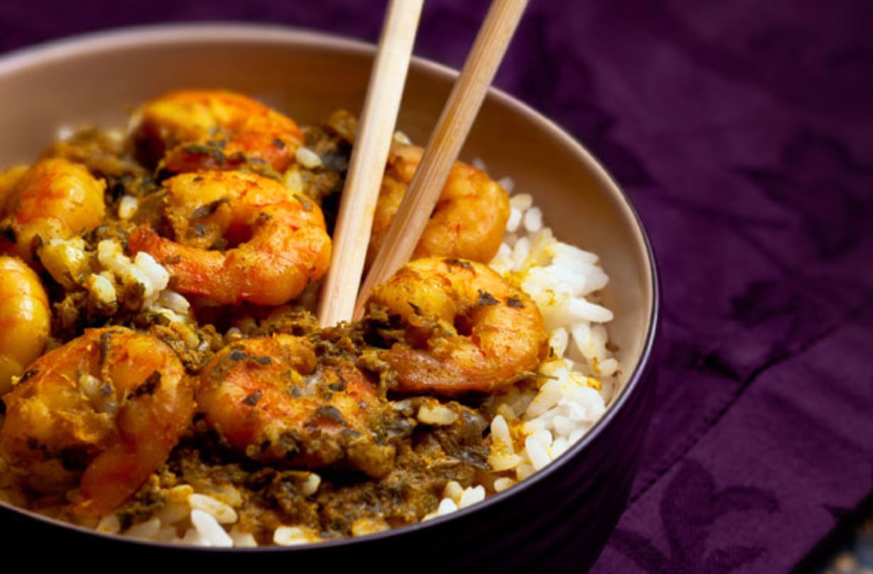 Chinese prawn curry