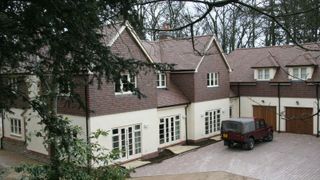 tile hanging on traditional style self build