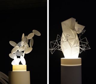 3D printing combined with LED light sources