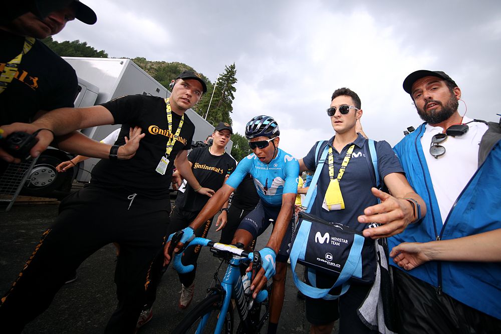 Nairo Quintana (Movistar) wins stage 18 at the Tour de France