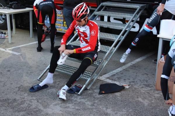 Andreas Kl&ouml;den gets ready for the day ahead.