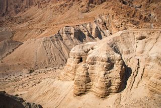 Archaeologists are excavating two newfound caves in Qumran (shown here), looking for the remains of Dead Sea Scrolls.