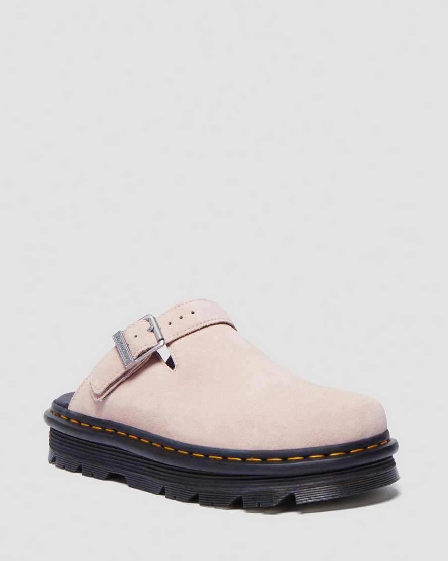 Dr Martens Zebzag Suede Casual Slingback Platform Mules