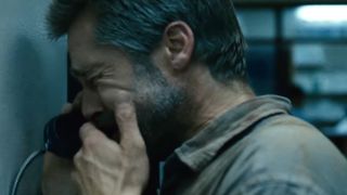 Brad Pitt cries on the phone in a hospital in Babel
